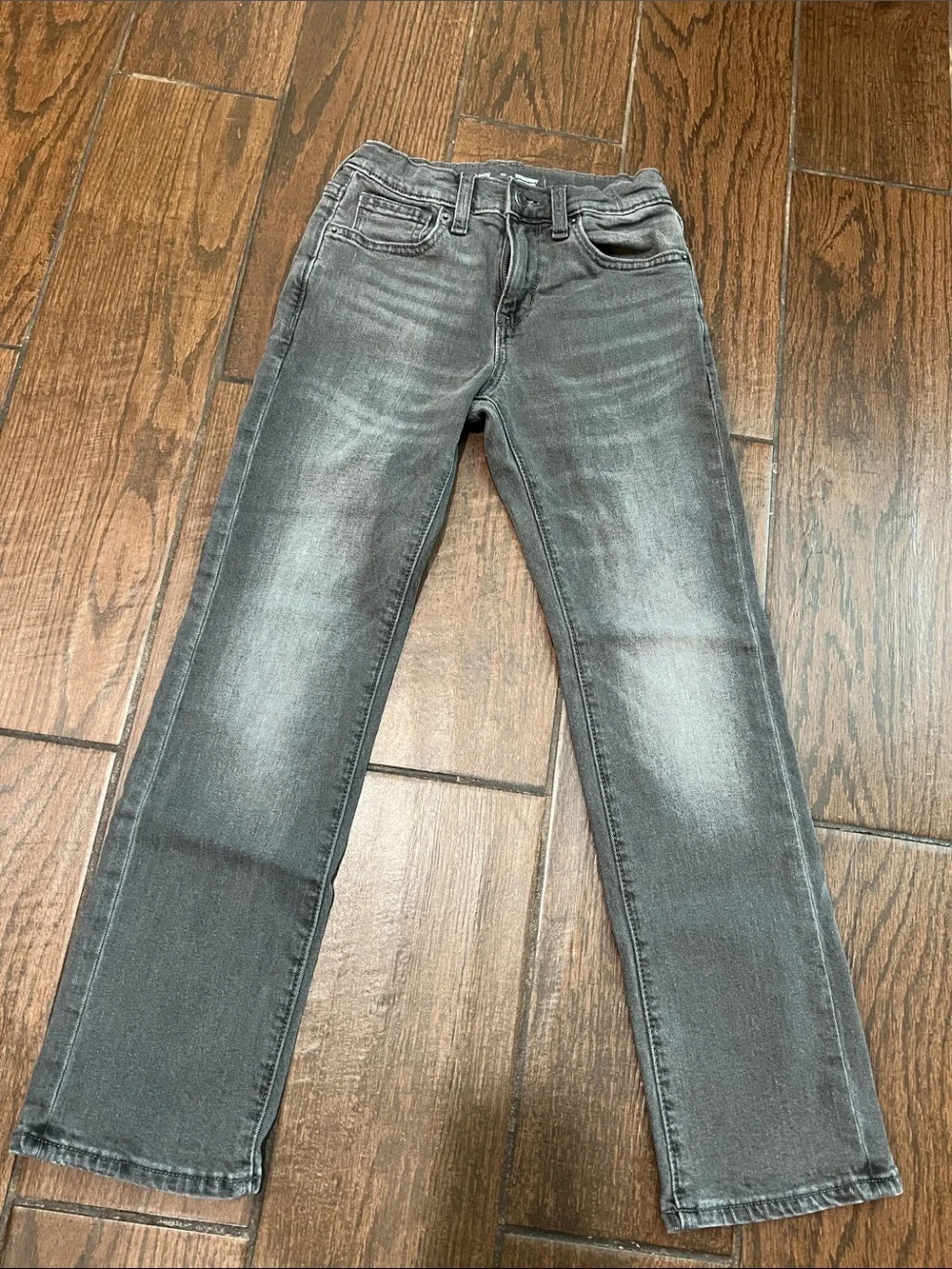 Old Navy Boys Straight Leg Denim Jeans - Dark Blue and Gray Jeans